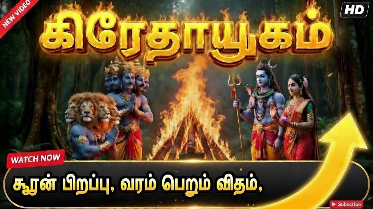 கிரேதாயுகம் | சூரன் பிறப்பு,  வரம் பெறும் விதம், சூரன் ஆட்சி