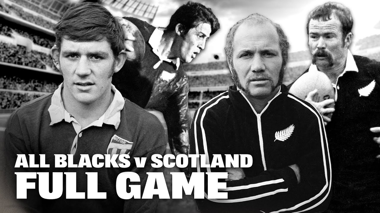1975: When rugby was DIFFERENT. All Blacks v Scotland | FULL GAME