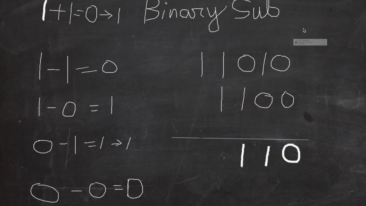 binary subtraction