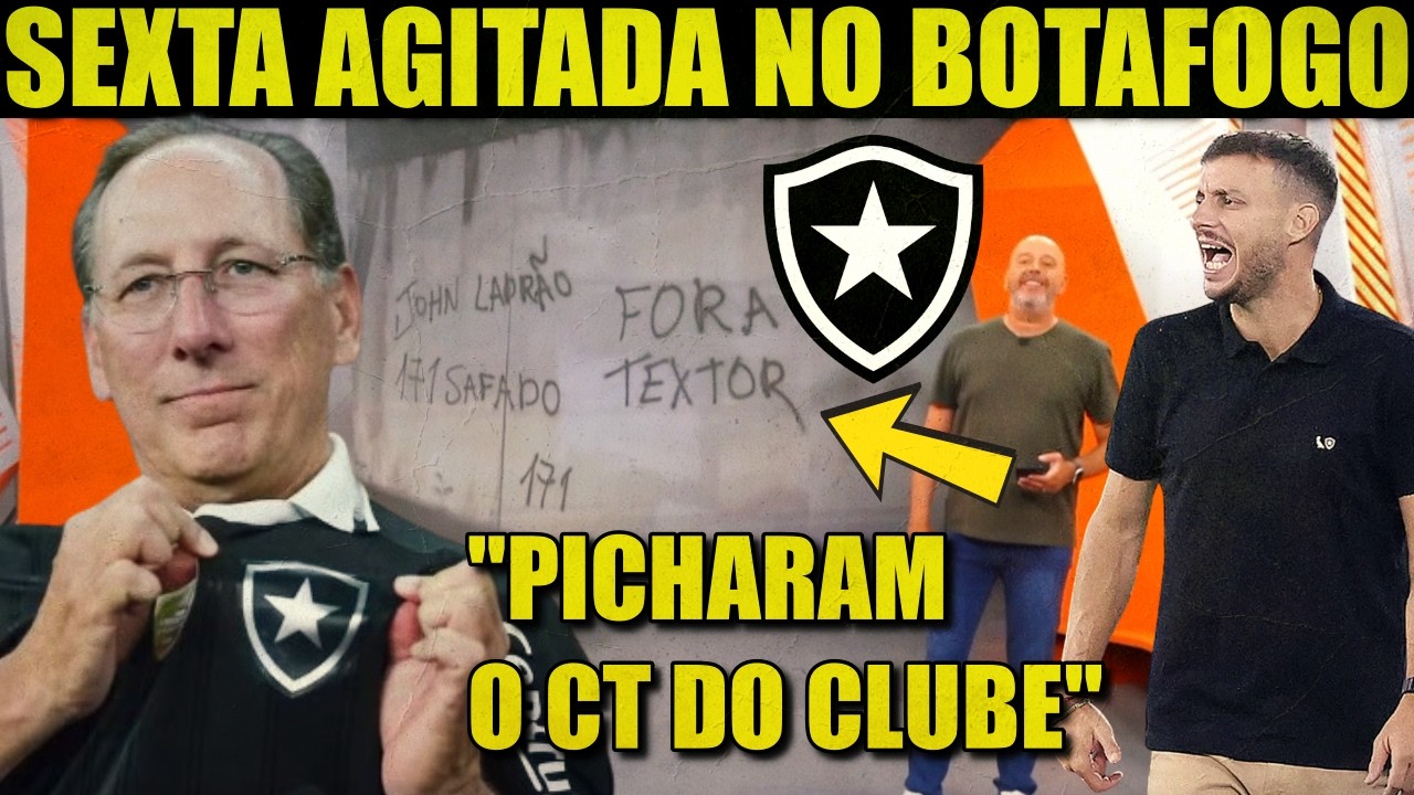 GLOBO ESPORTE RJ DE HOJE: NOTÍCIAS DO BOTAFOGO HJ | CT DO GLORIOSO É PICHADO | TRANSFER BAN TEXTOR