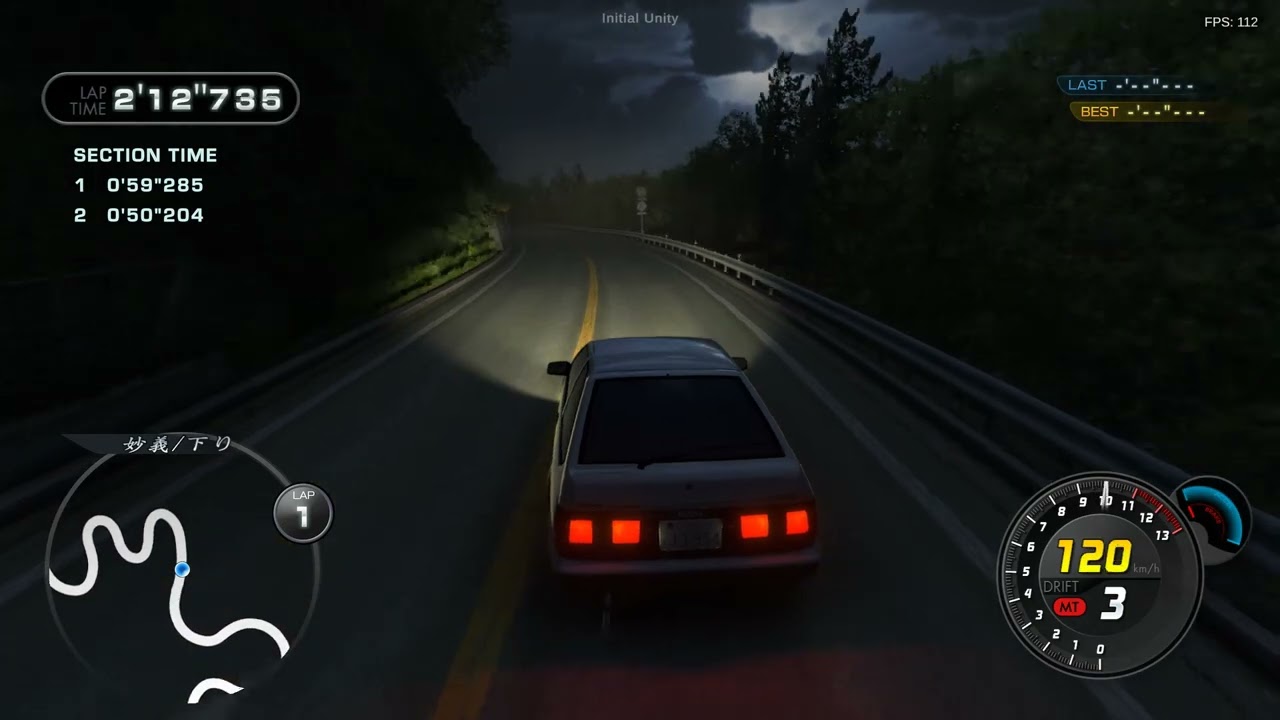 Initial Unity AE86 Myogi downhill specialist run