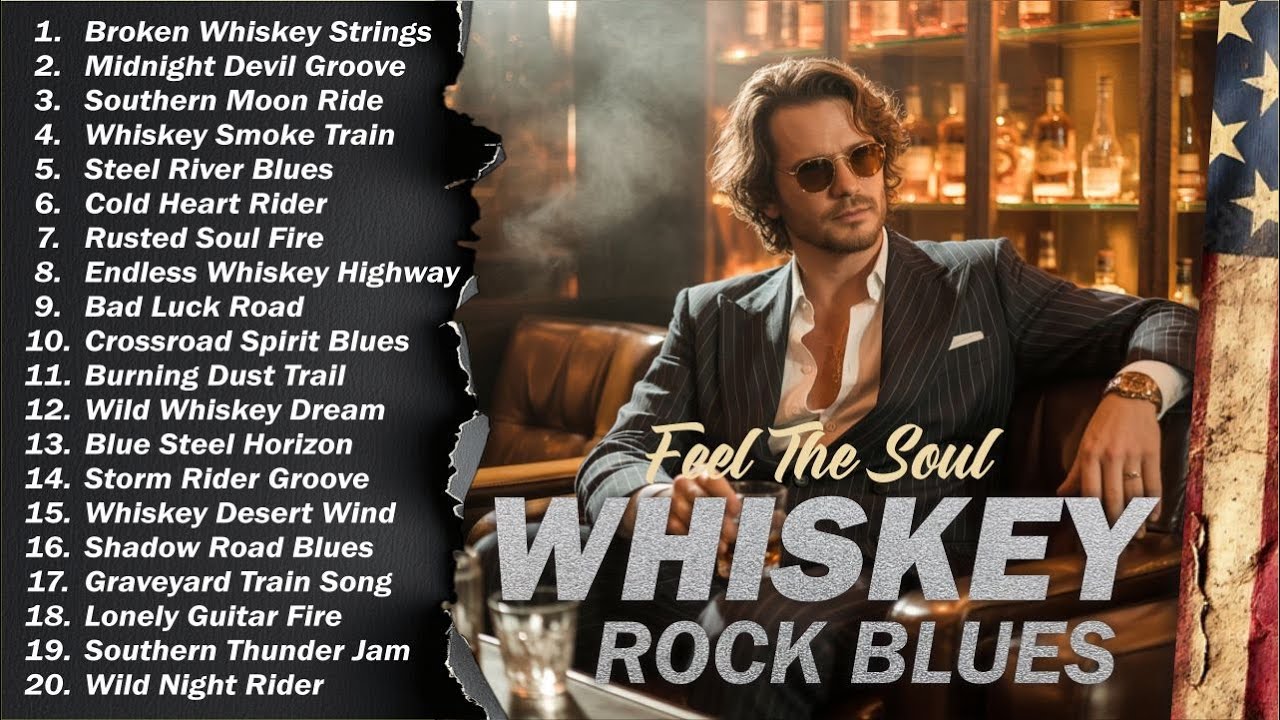 Whiskey Blues Music - THE BEST OF WHISKEY BLUES - Best Blues Songs Of All Time Relaxing Blues #rock