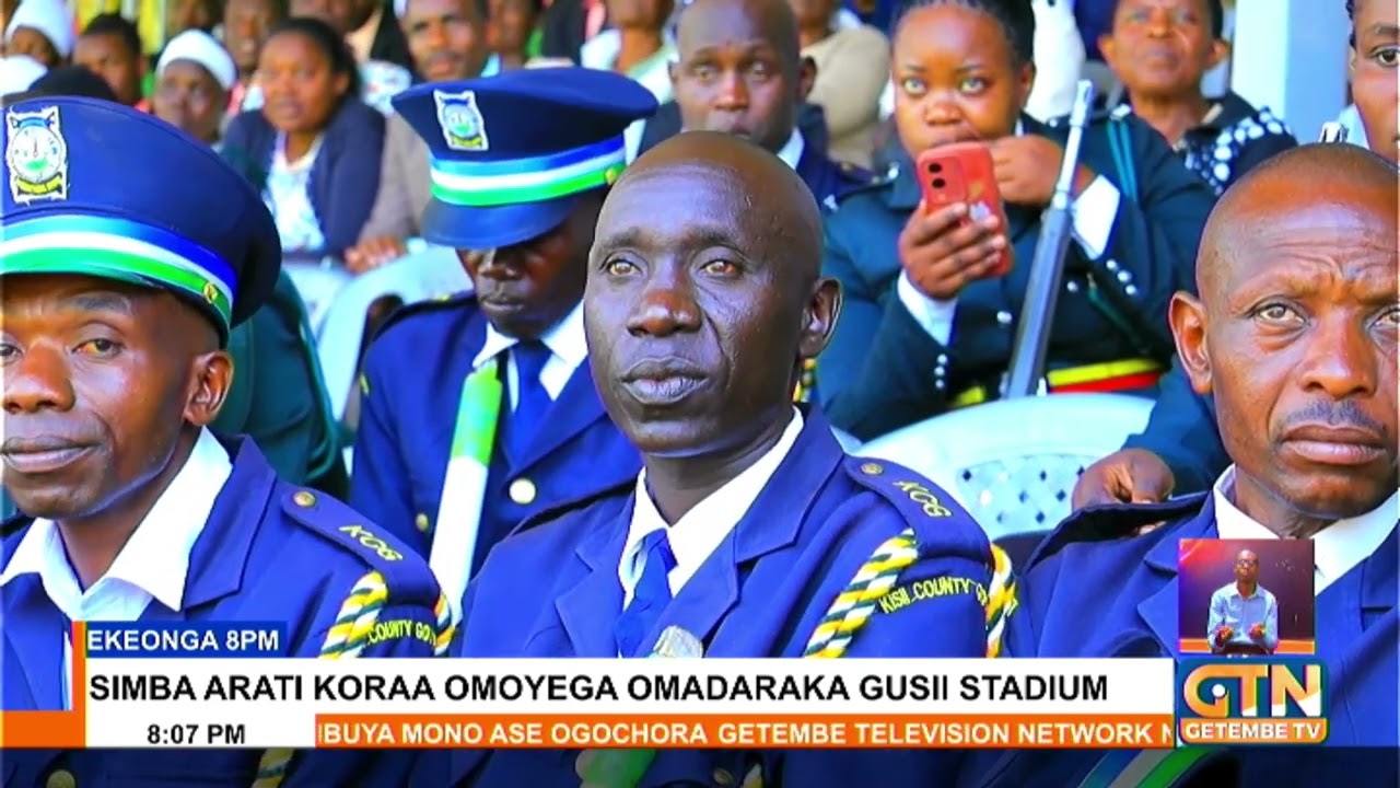Governor Simba Arati leads the 62nd Madaraka day Celebrations at Gusii stadium