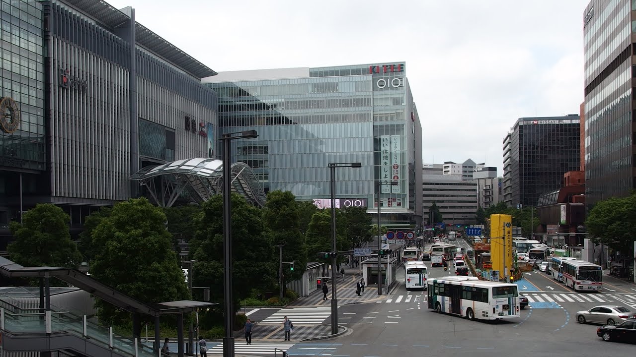 KITTE博多と博多駅前の風景・・・2016年6月某日