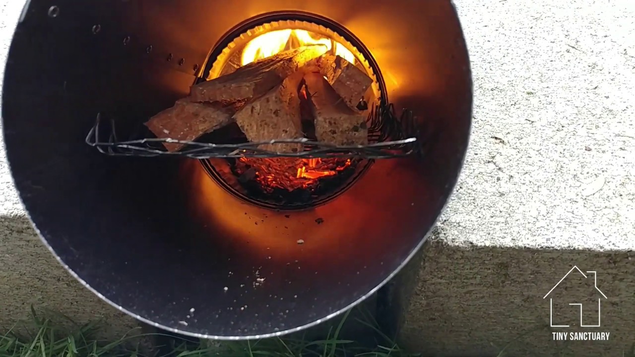Rocket stove hot water heater
