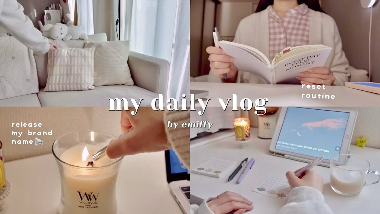 cozy & productive morning to night routine🌨️ a weekend to reset the week｜release my brand name📢