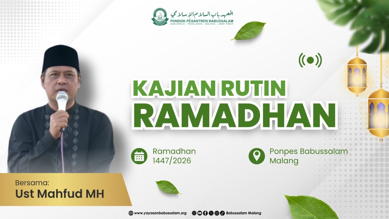 🔴LIVE | Pengajian Kitab MINHAJJUL MUTA'ALIM oleh Kyai Mahfud MH | PP Babussalam Malang