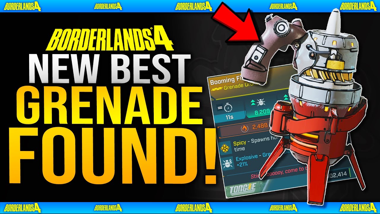 Borderlands 4 -  DONT MISS THIS! The NEW BEST GRENADE thats BETTER than the CRIT KNIFE!