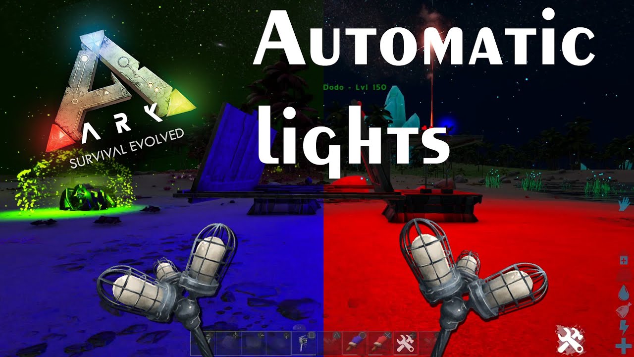 Ark Survival Evolved automatic lights (no mods)