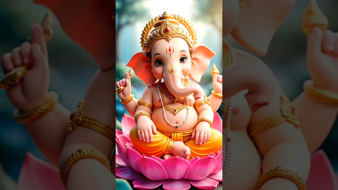 🐘✨ Cute Baby Lord Ganesha | Divine Innocence 