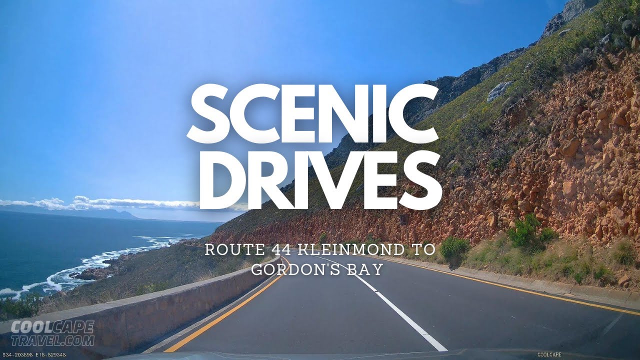 Scenic Drive South Africa R44 Kleinmond to Gordon's Bay in ultra high definition
