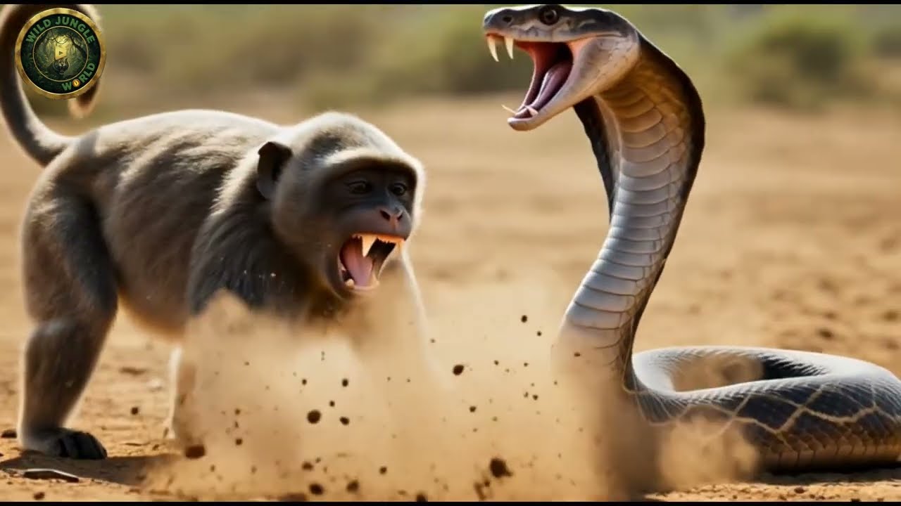Brave Monkey Saves Baby Rabbit from Cobra | Emotional Jungle Rescue Story,