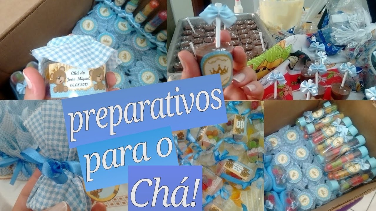 Um Dia Antes Do Chá, Preparativos, Doces, Lembrancinhas...