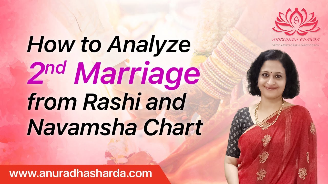 How to analyze second marriage from rashi and navamsa chart | Second Marriage in astrology
