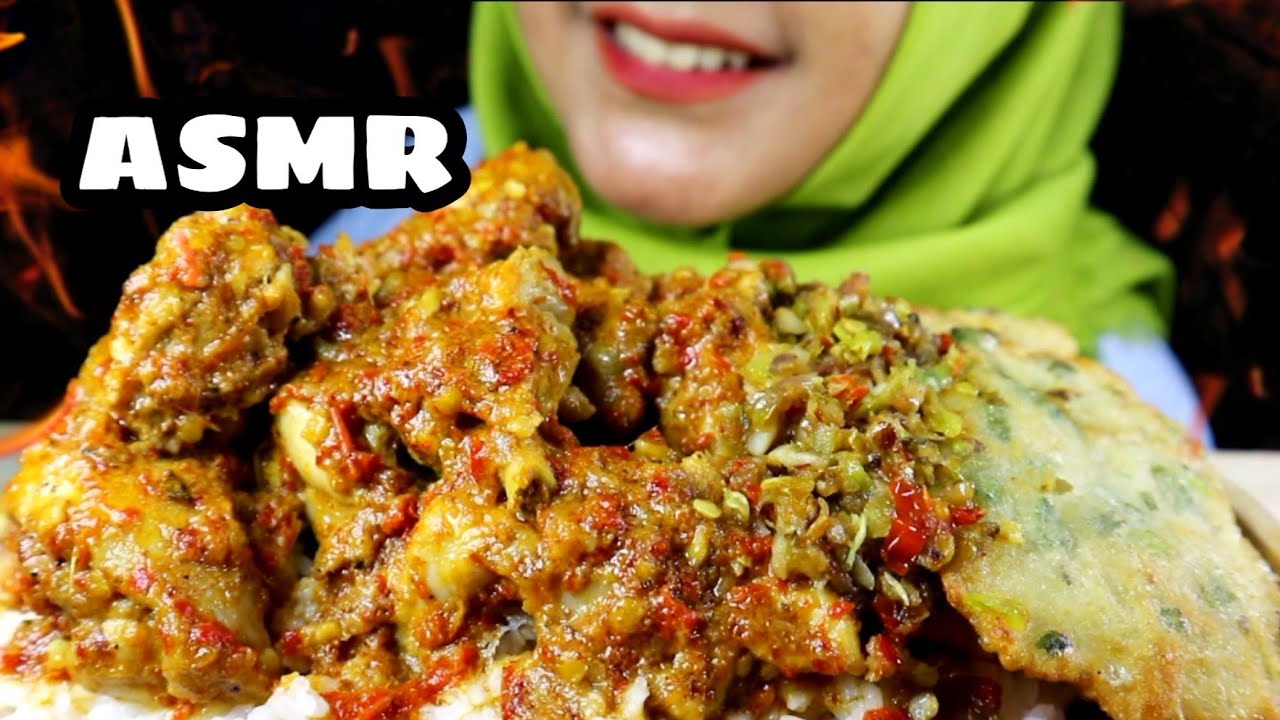 ASMR GULAI AYAM CINCANG + TEMPE MENDOAN || ASMR INDONESIA || EATING SOUND
