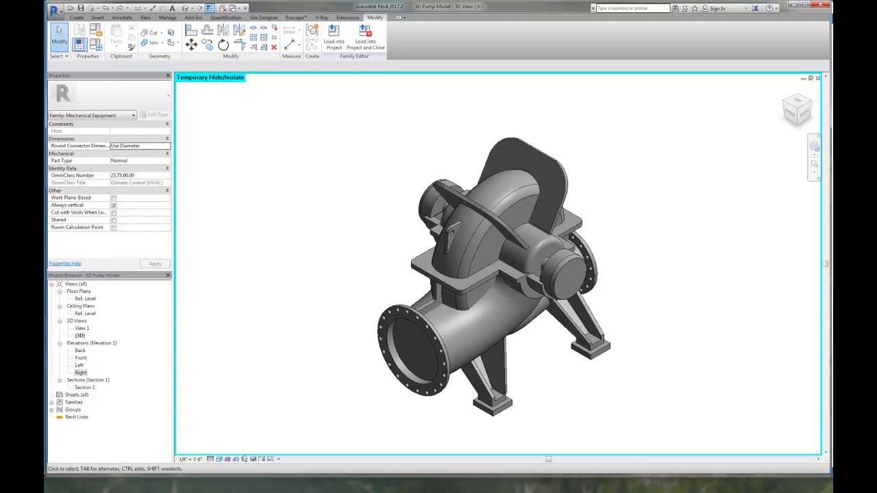 Revit Pump Creation Time Lapse - Part 2