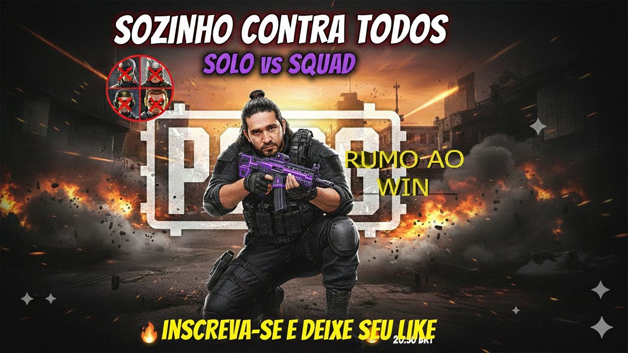 SOZINHO contra TODOS: Solo vs Squad TPP! 💀