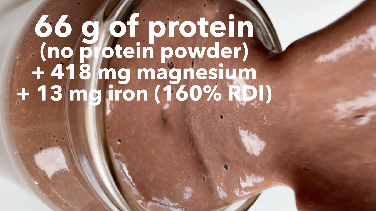 66 g Protein Smoothie + Iron + Magnesium but without protein powder