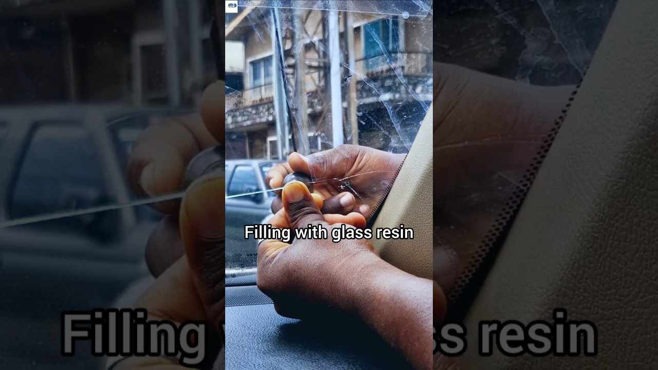 Africa detailed step-by-step on windscreen crack repair #cars  #diy #okoroautoglass #windshield