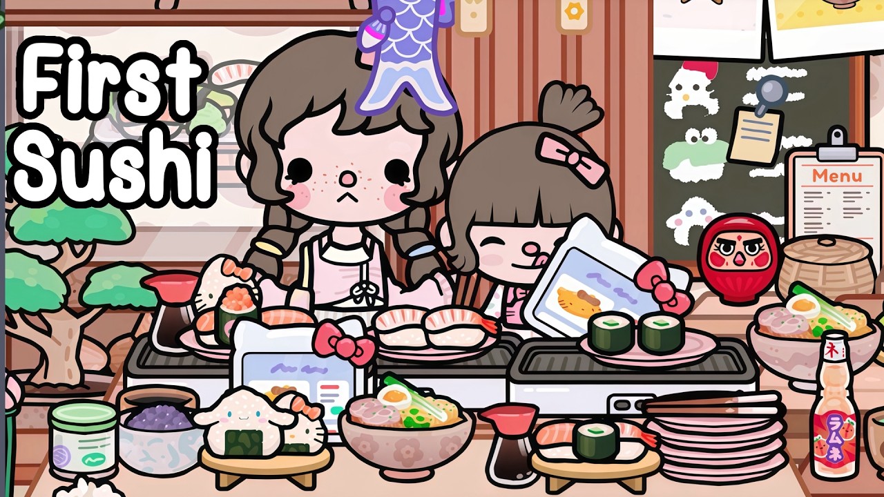 First Time Eating Sushi After School?! 😋🍣 | Bella & Mimi | Toca Boca Life Story