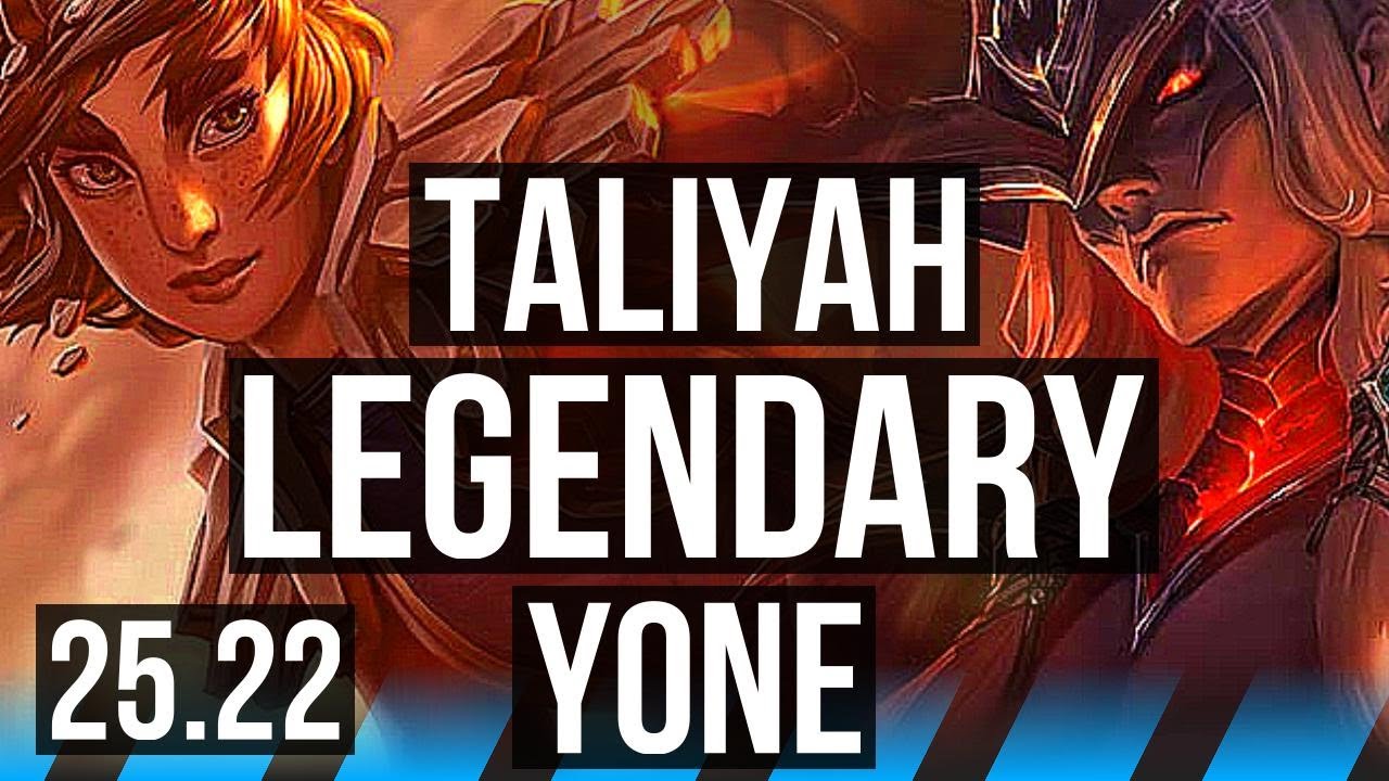 TALIYAH vs YONE (MID) | 10/1/5, Legendary | EUW Grandmaster | 25.22
