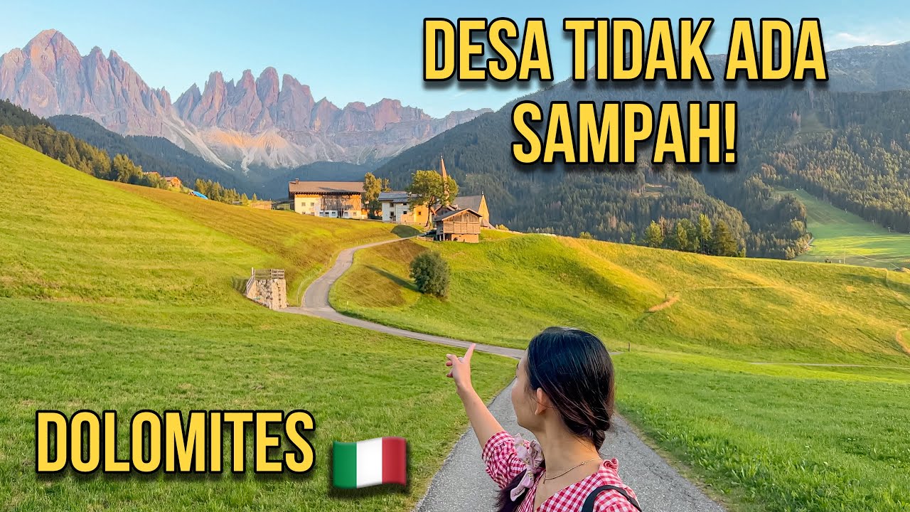 SUASANA DESA DOLOMITES DI ITALIA YANG TENANG DAN DAMAI TIDAK ADA SAMPAH #22
