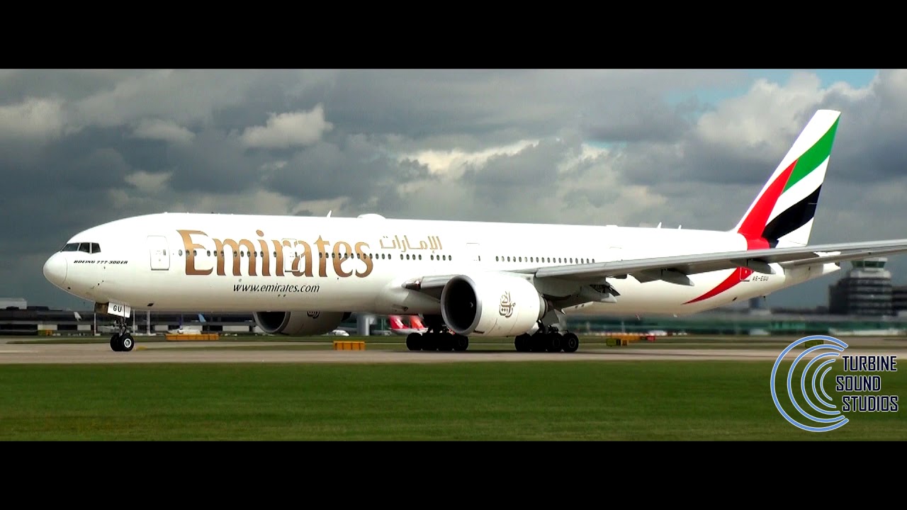 Emirates Boeing 777-300 GE-90-115B ROAR!!