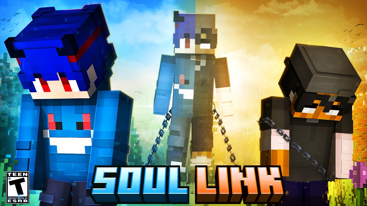 ZERANDO MINECRAFT COM AS ALMAS COMPARTILHADAS - SOUL'S LINK