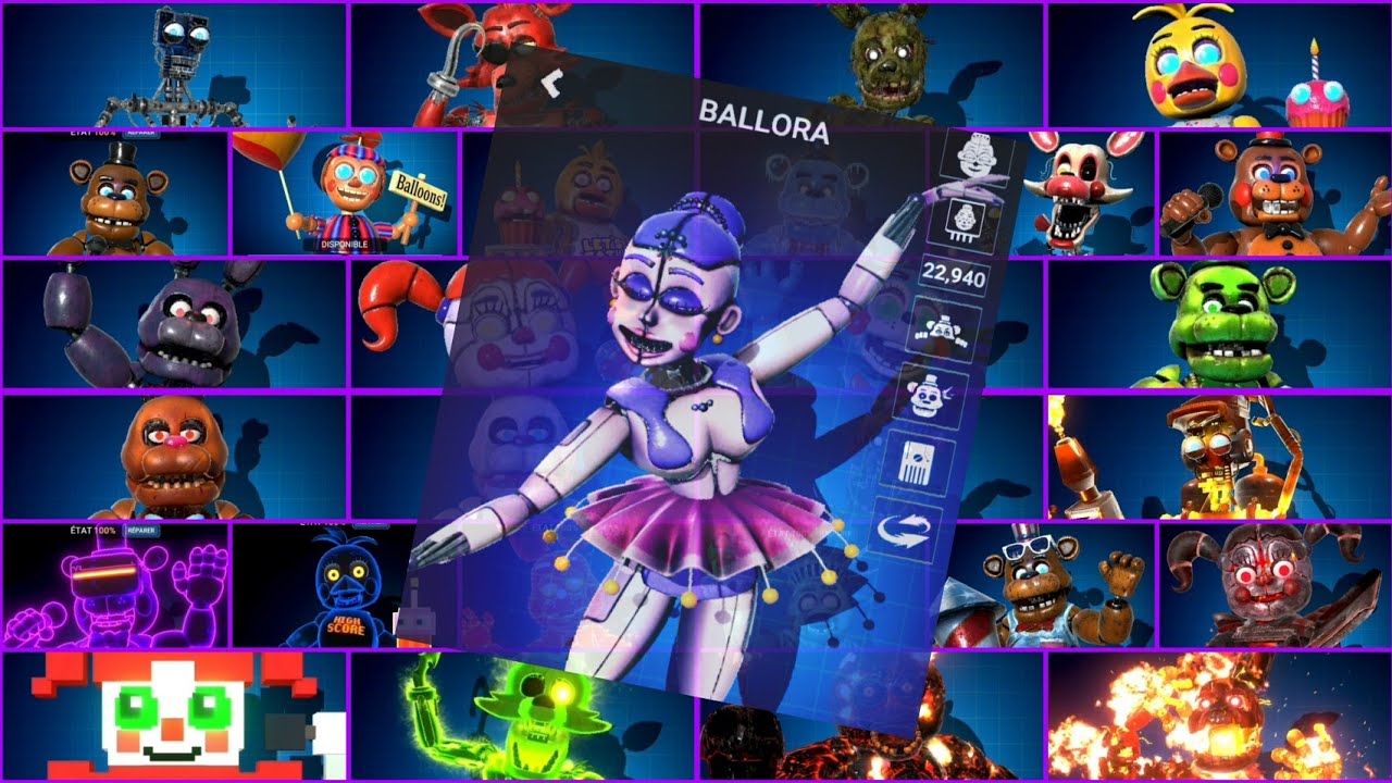 FNAF AR: Every Animatronics in Workshop! (Ballora 🥿)