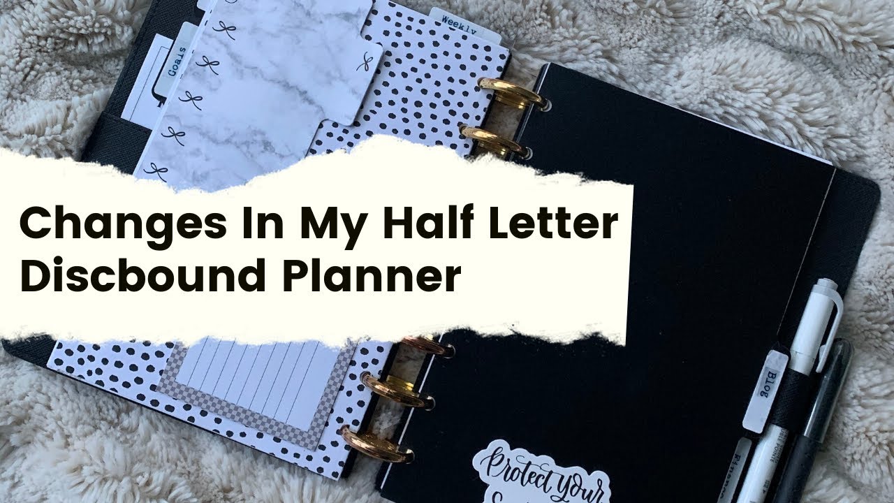 Changes in My Half Letter Discbound Planner + Giveaway Winner Announced