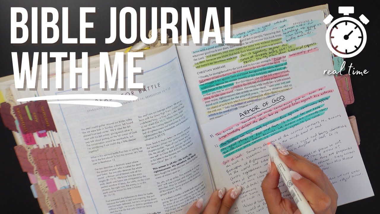 EPHESIANS 6 - Bible Journal with me in REAL TIME