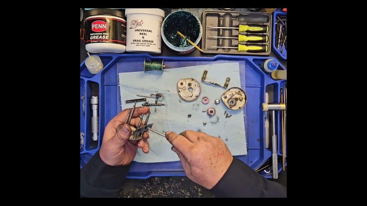 Vintage reel repair; Pflueger Supreme vintage baitcaster, clean and lube. Another 