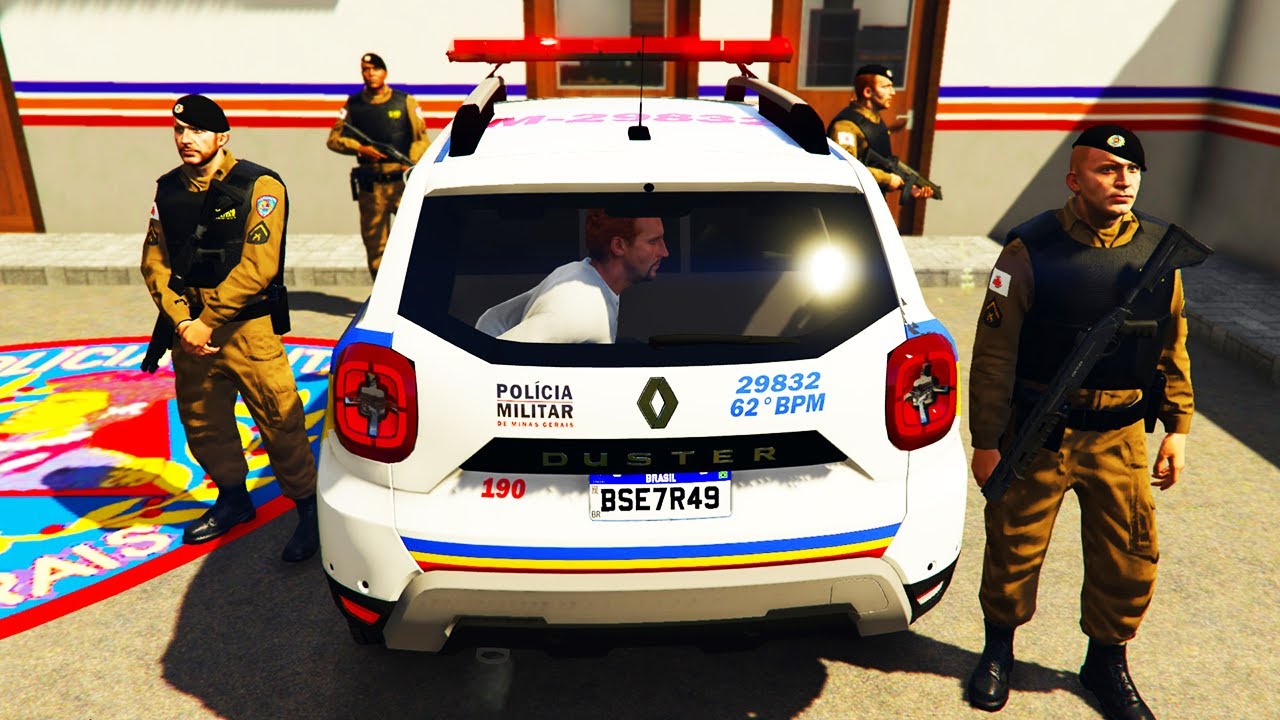 EMOCIONADO CAPOTOU A VIATURA E FOI PRESO | GTA V VIDA POLICIAL