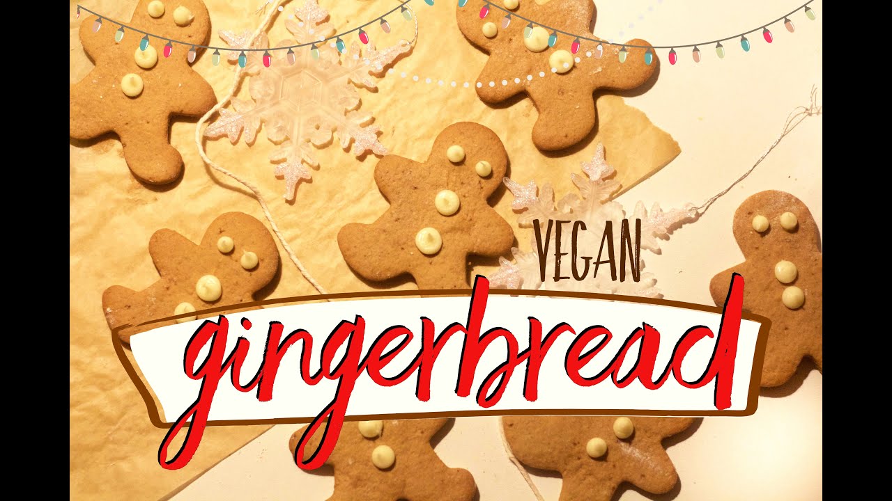 VEGAN GINGERBREAD MEN - lower fat, simple recipe