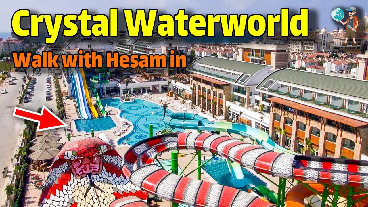 Crystal Waterworld Resort & SPA Uall Inclusive ANTALYA WALKING TOUR Travel Vlog : Crystal Waterworld