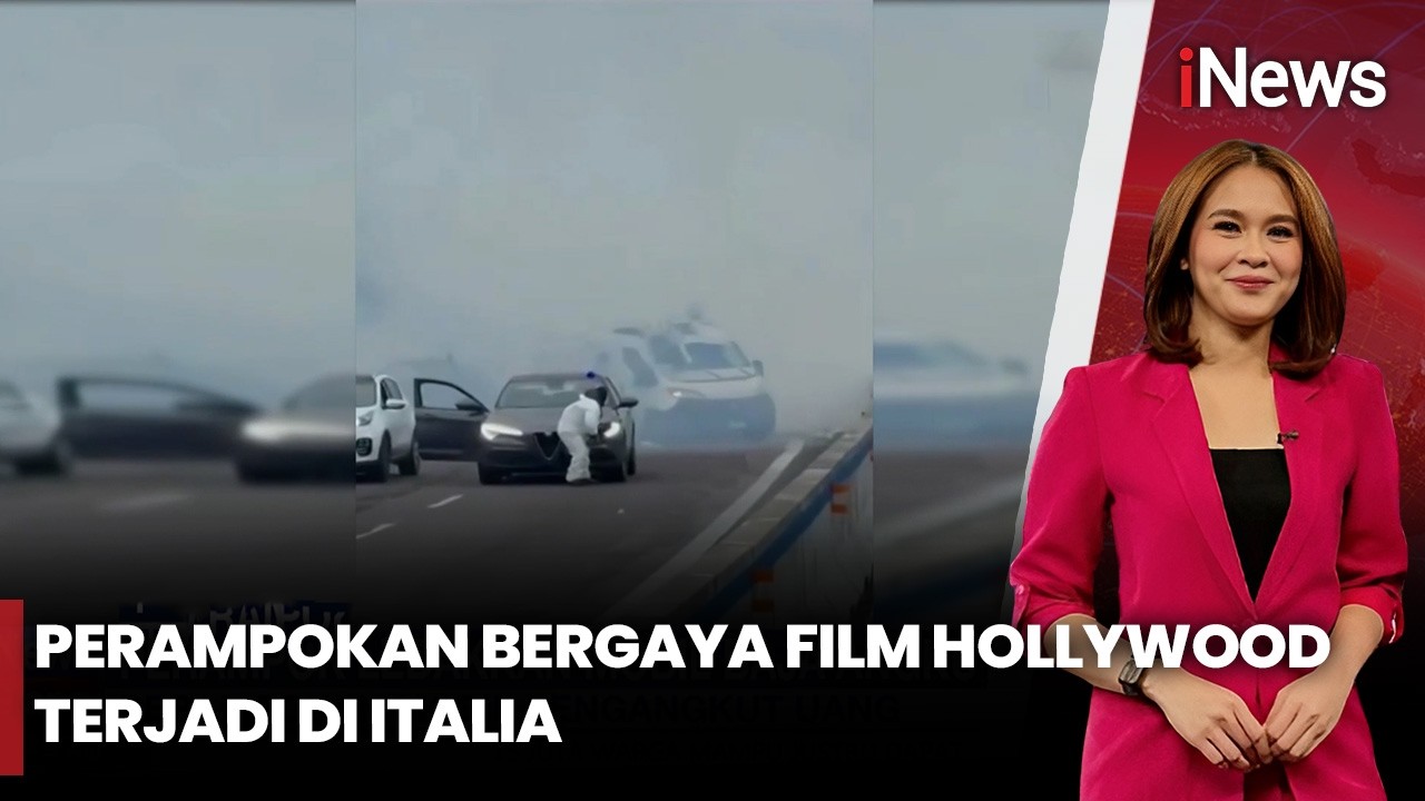 Perampokan Mobil Pengangkut Uang di Italia, Aksi Dramatis Bak Film Aksi | iNews Siang 10/2