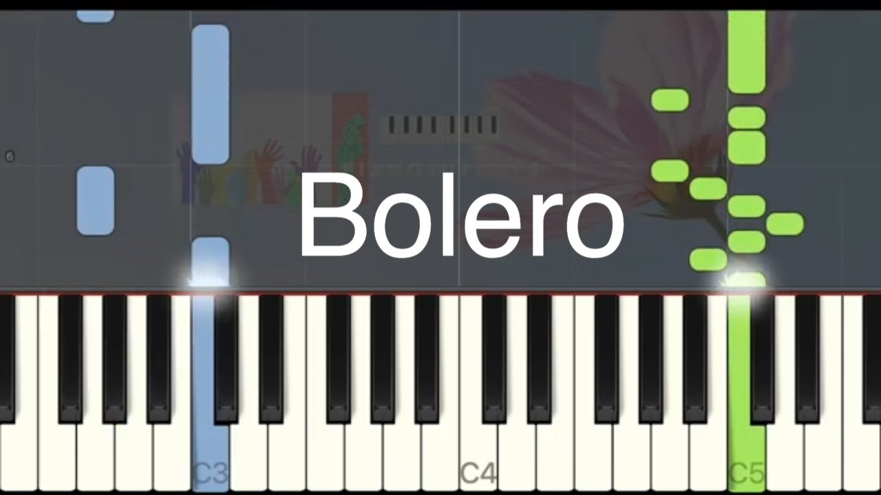 Ravel - Bolero - Easy piano tuto