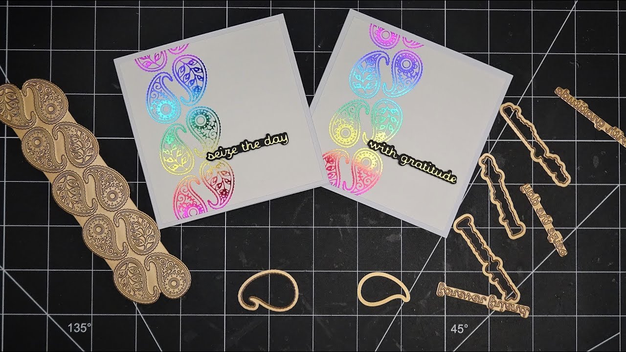 Spellbinders June 2022 Glimmer of the Month: Paisley Glimmer Review & Gorgeous Notecard Tutorial!