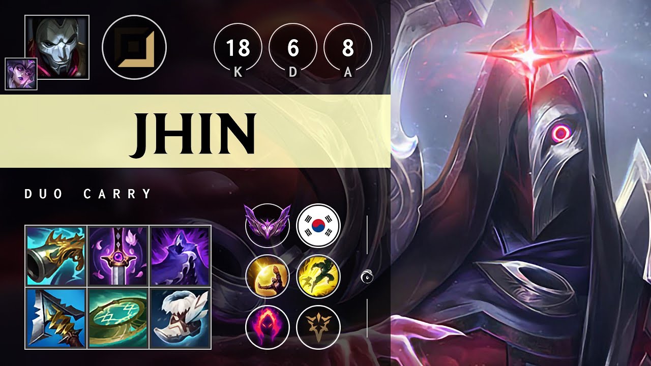 Jhin ADC vs Jinx: Dominating - KR Master Patch 14.19