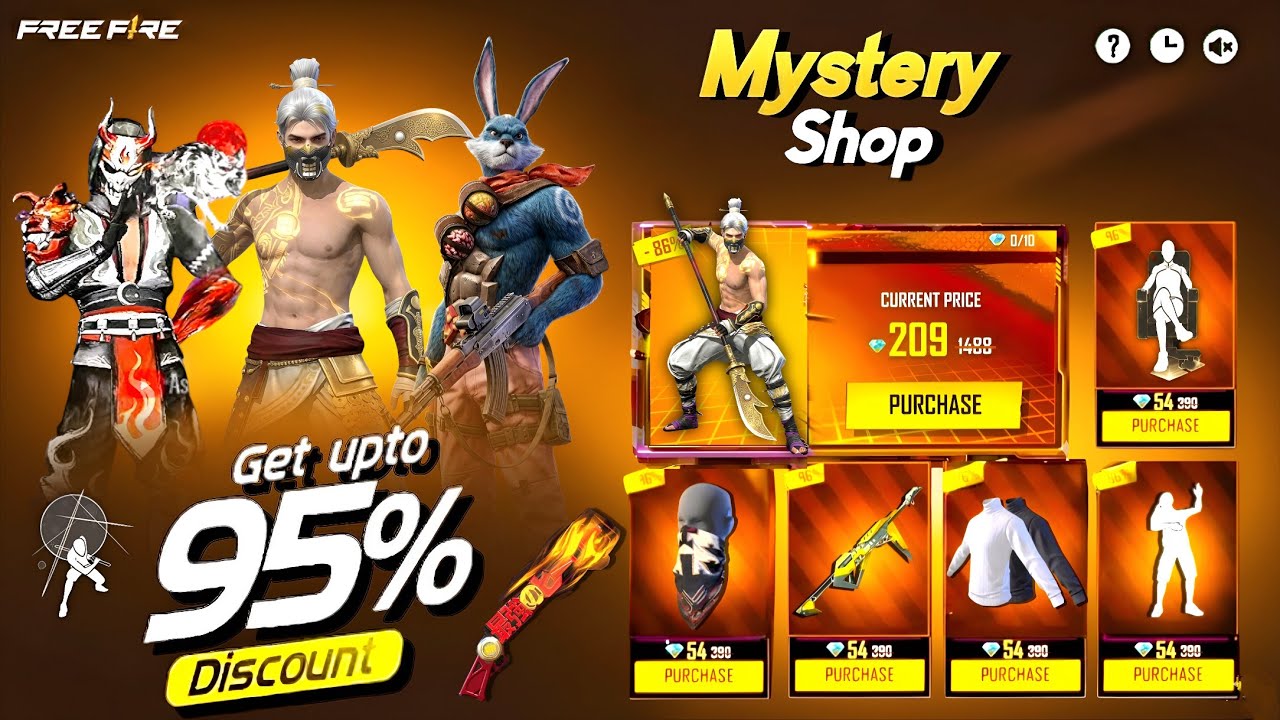 Next Mystery Shop Free Fire 🤯💥| Golden Shade Bundle Return Date | free fire new event | ff new event