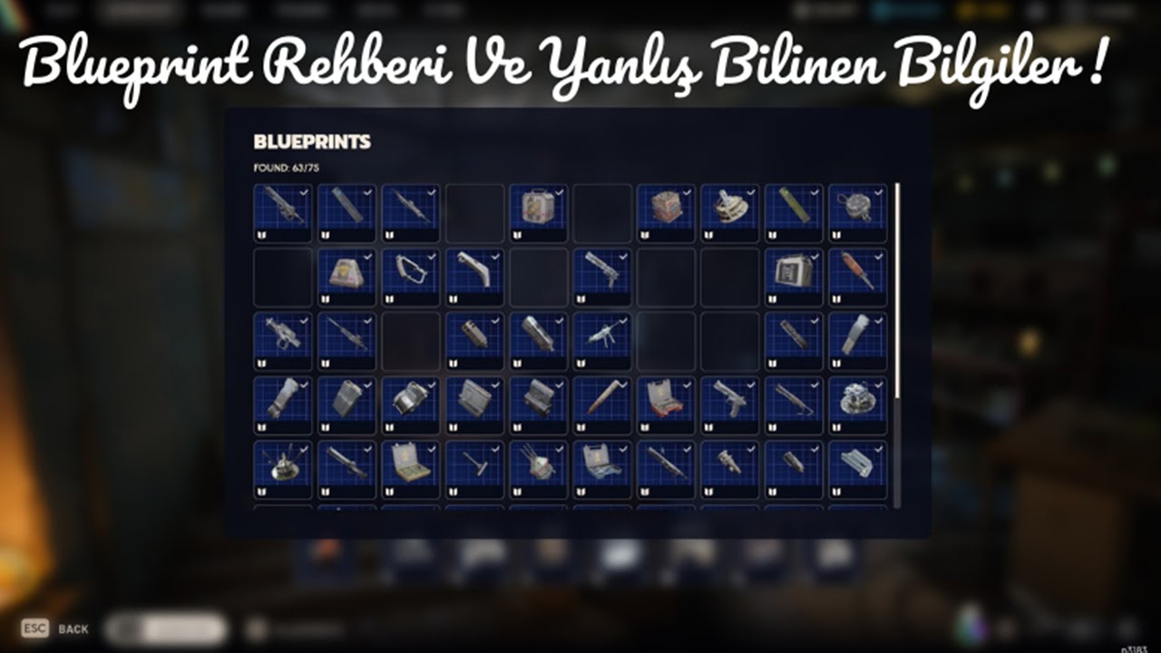 Arc Raiders Blueprint Rehberi , Tüyoları Ve Yanlış Bilinen Gerçekler