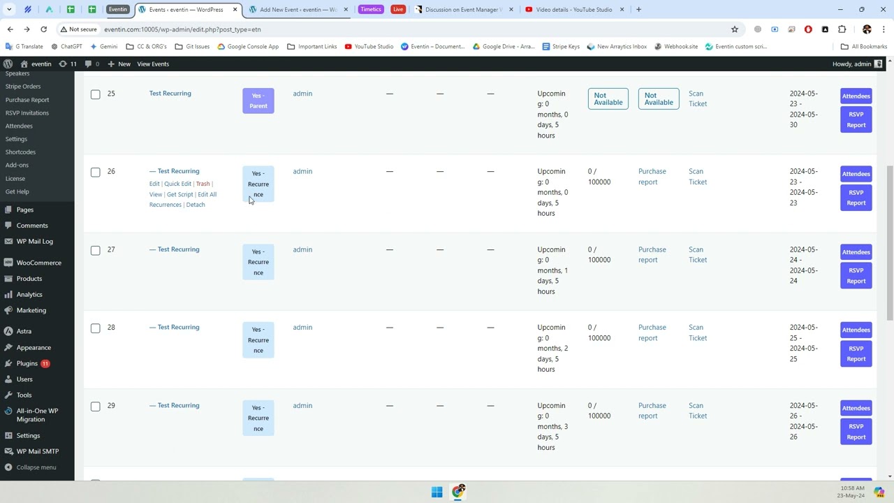 How Recurring Events are working on the Eventin - Event Management Plugin.