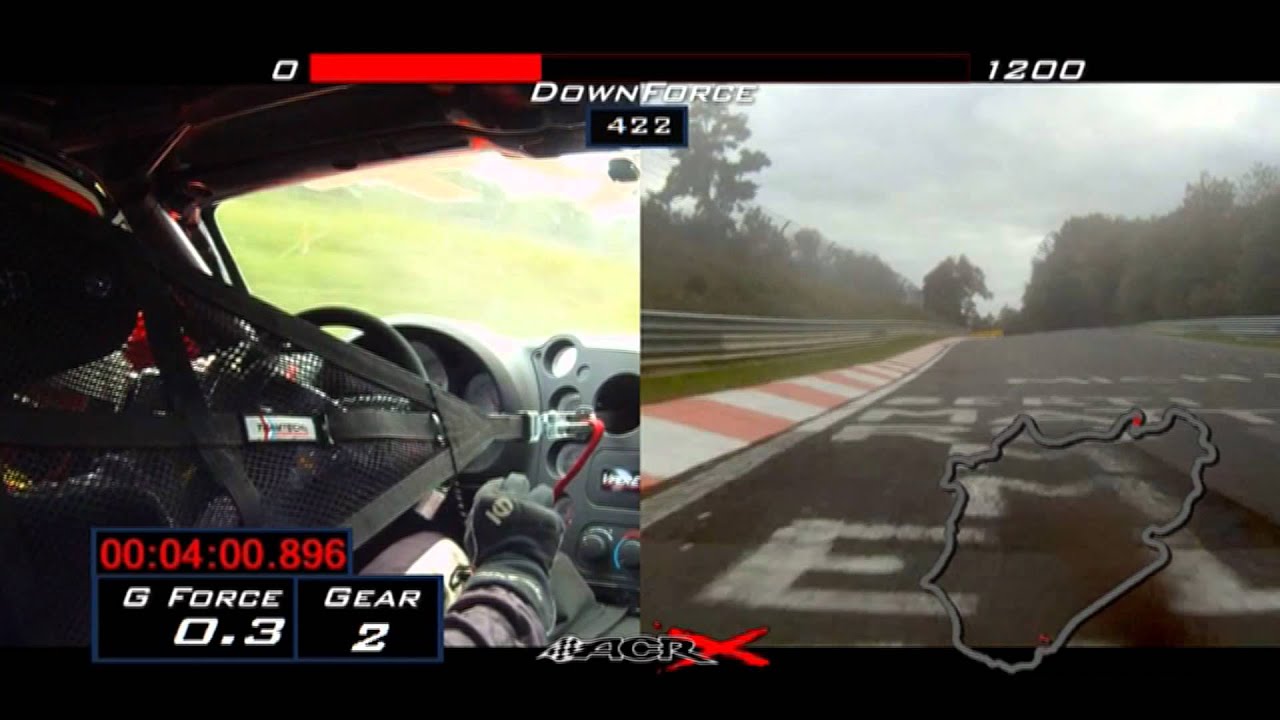 The Viper ACR-X laps the Nürburgring Nordschleife in 7:03 - Official SRT video