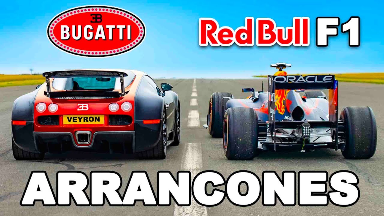 Bugatti Veyron vs Red Bull F1: ARRANCONES