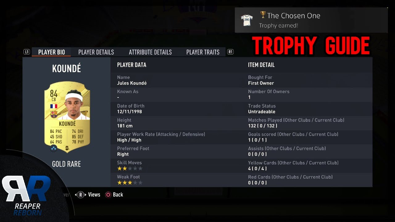The Chosen One Trophy Guide | FIFA 23 Ultimate Team