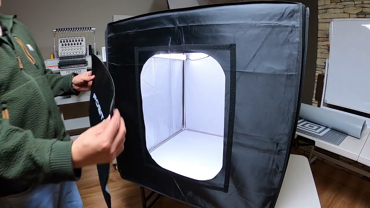 Установка светового короба для видео и фотосъемки