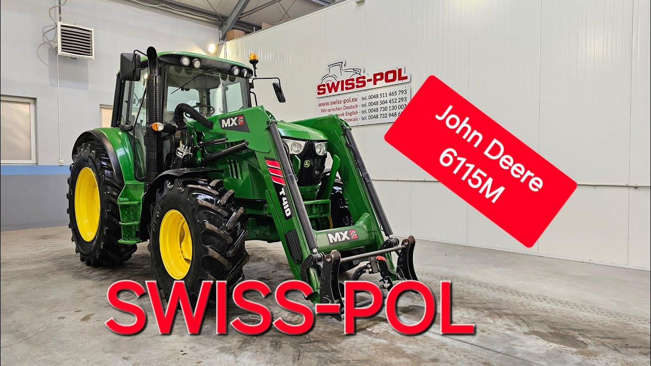 John Deere 6115M SWISS-POL Maszyny Rolnicze Wycz&oacute;łki 90 08-140 Mordy Tel 504 452 293 Tel 511465793