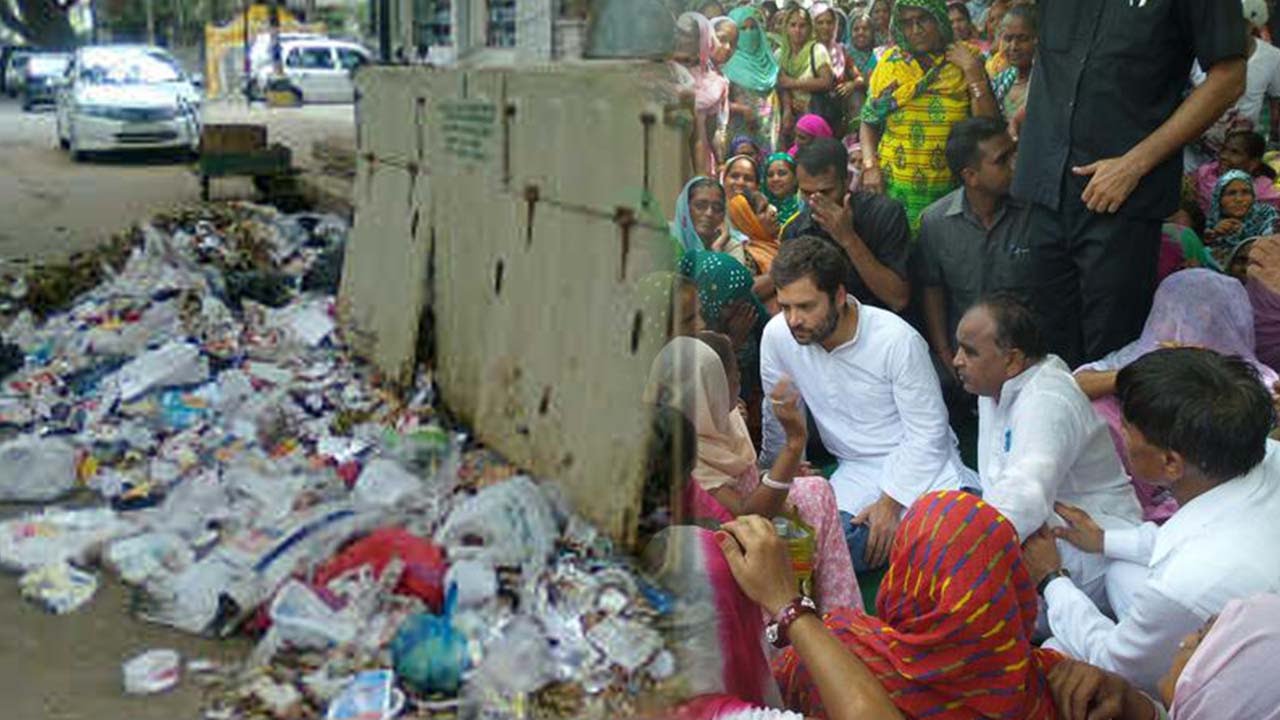 Rahul Gandhi meets MCD workers in Delhi over salary issues