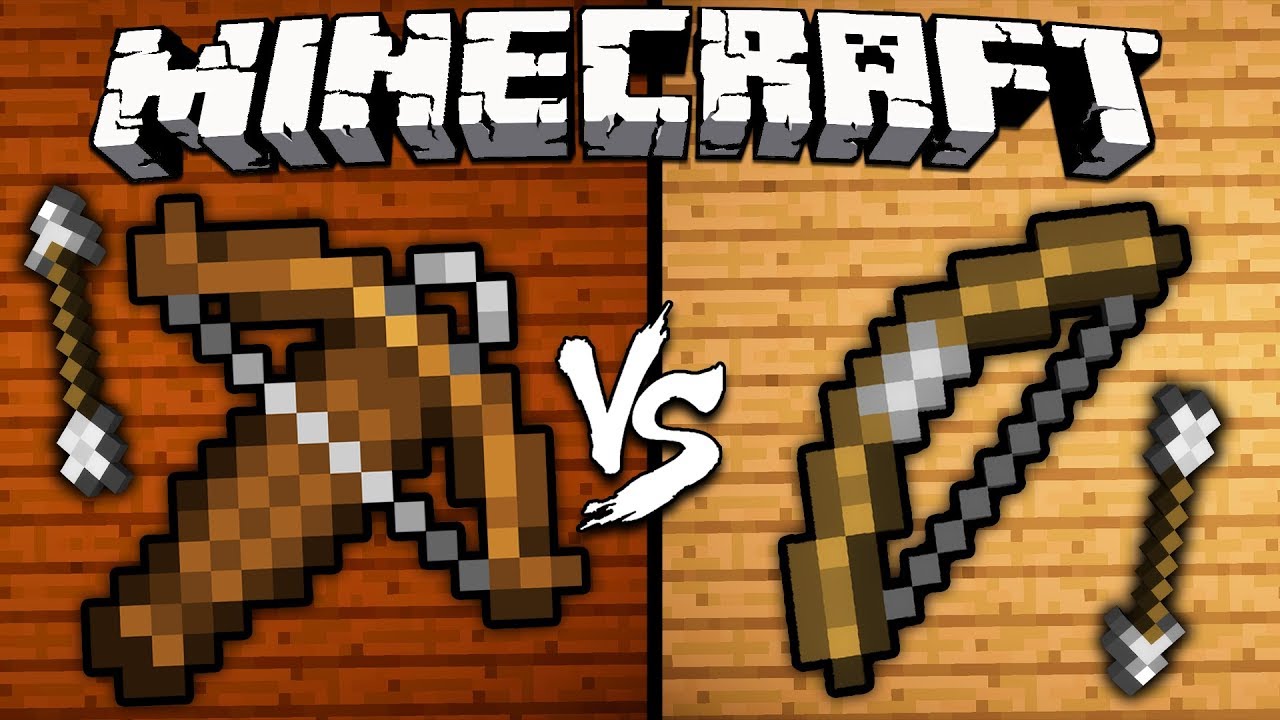 Crossbow vs. Bow - Minecraft