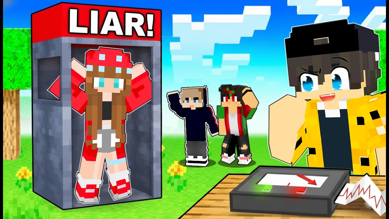 Using a LIE DETECTOR on my Friends In Minecraft!